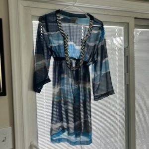 Bali club cover up, preowned gently used, with silver emblemishments